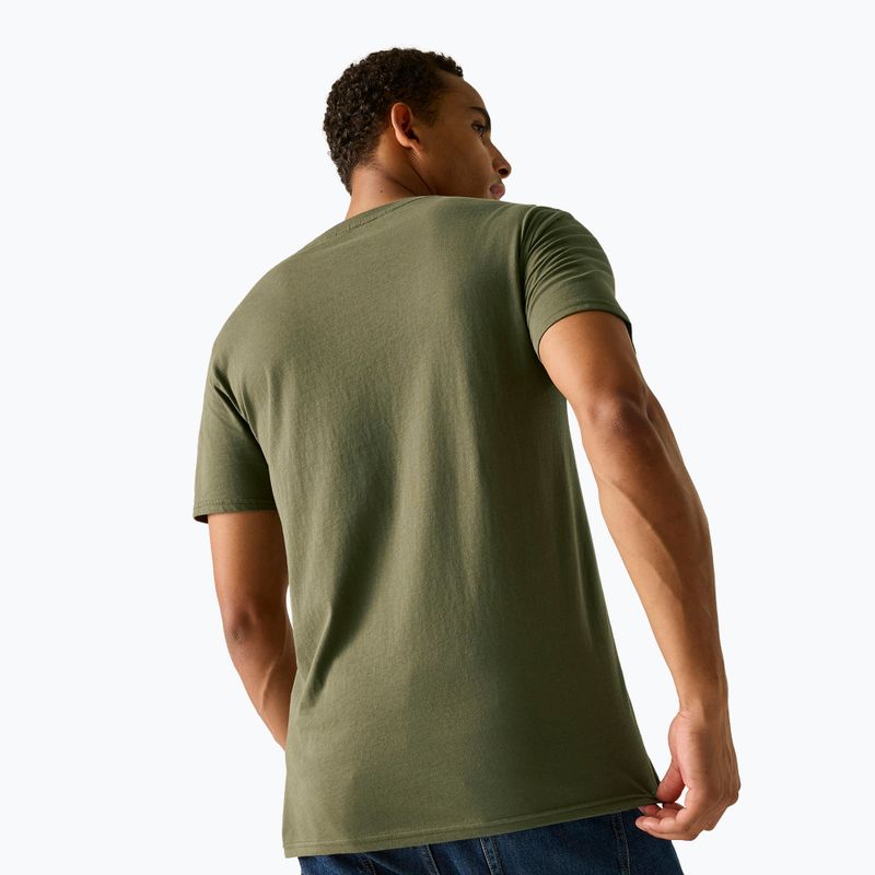 Мъжка тениска Regatta ClineIX dark khaki mountain reflect 4