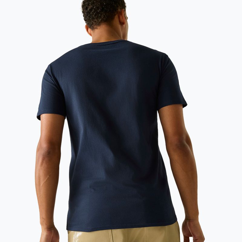 Мъжка тениска REGATTA ClineIX navy mountain lines 4