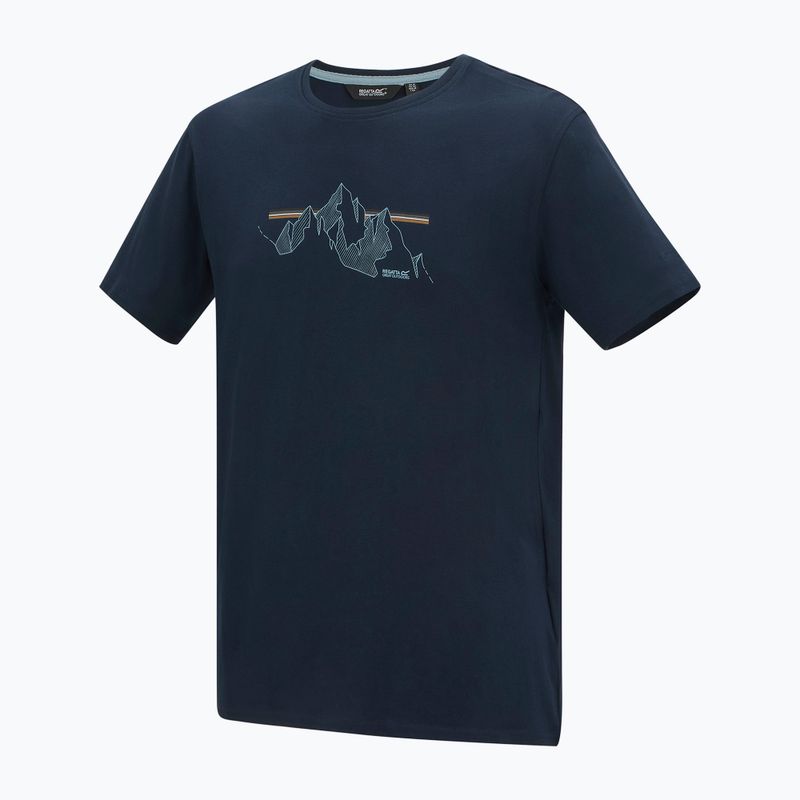 Мъжка тениска REGATTA ClineIX navy mountain lines 8