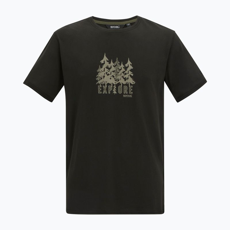 Мъжка тениска REGATTA ClineIX black explore forest 7