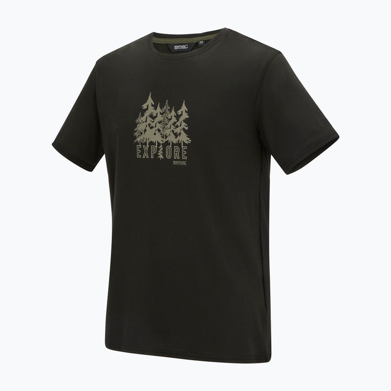 Мъжка тениска REGATTA ClineIX black explore forest 9
