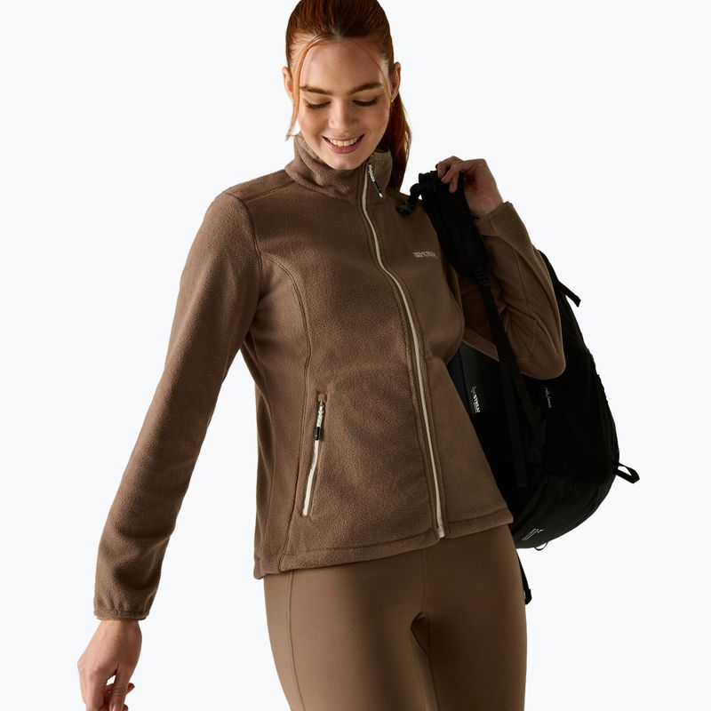Дамски поларен суитшърт Regatta Floreo IV mocha/light vanilla 3