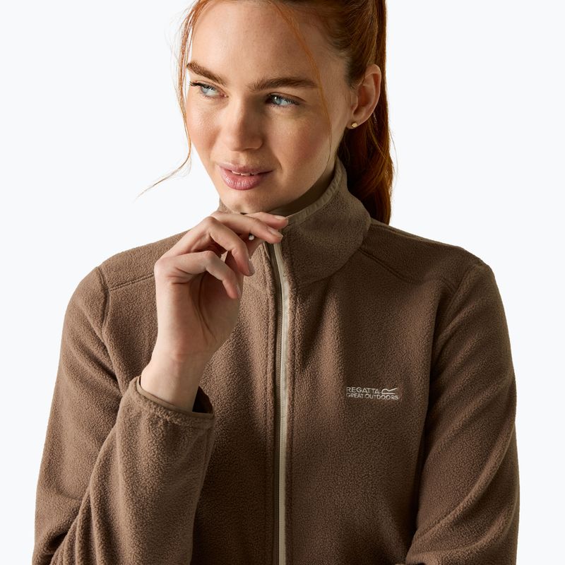 Дамски поларен суитшърт Regatta Floreo IV mocha/light vanilla 6