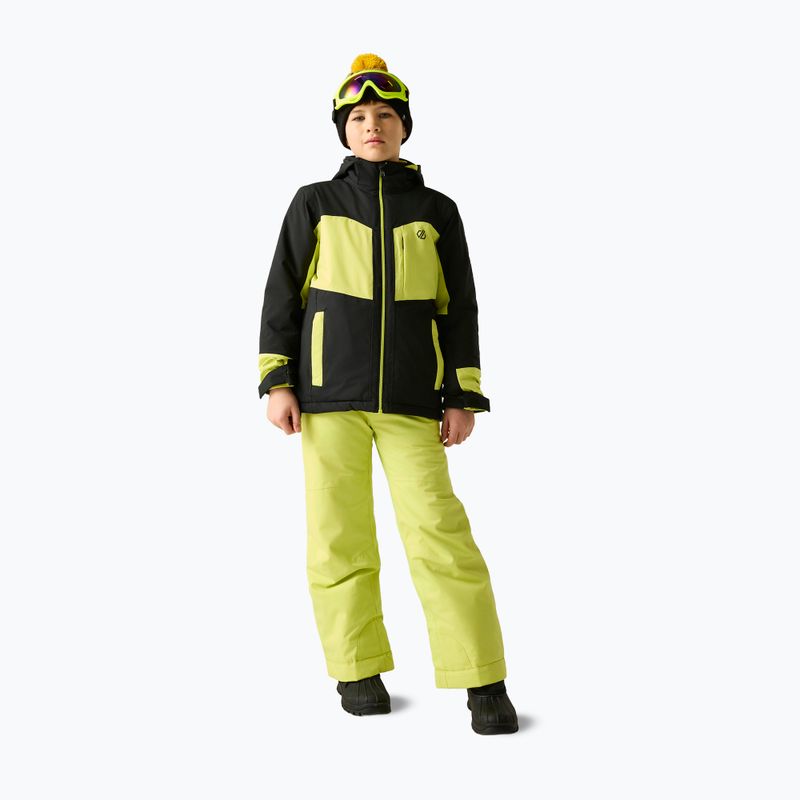 Детско скиорско яке Dare2B Rip It Jacket black/wild lime 2