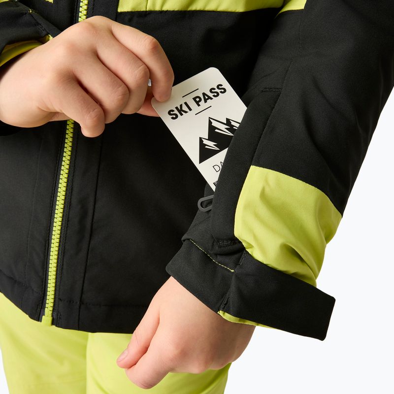 Детско скиорско яке Dare2B Rip It Jacket black/wild lime 8
