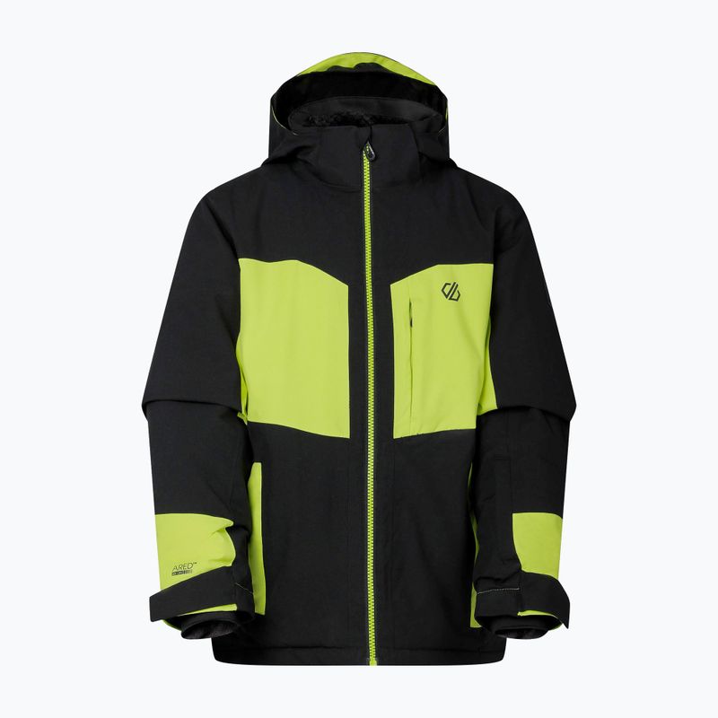 Детско скиорско яке Dare2B Rip It Jacket black/wild lime 10