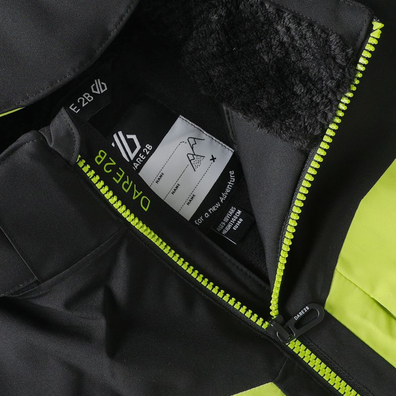 Детско скиорско яке Dare2B Rip It Jacket black/wild lime 13