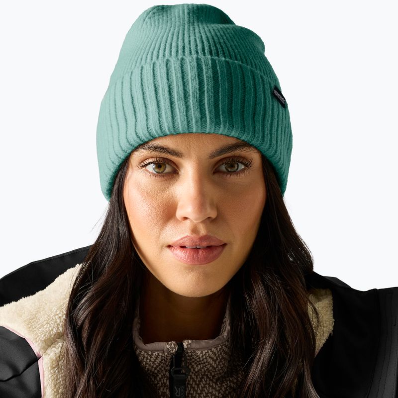 Дамска зимна шапка REGATTA Ribbed Basic dark forest green 3