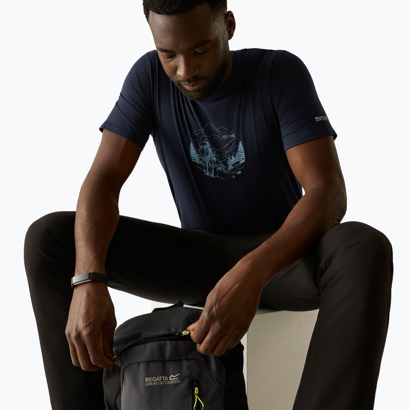 Мъжка тениска за трекинг REGATTA Fingal Stretch navy 3