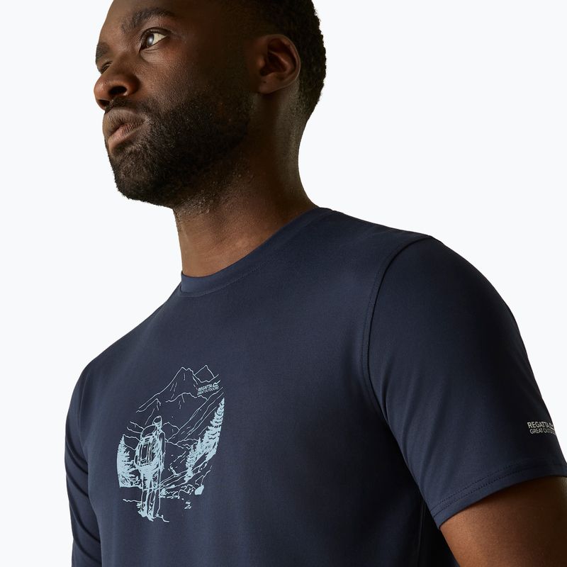 Мъжка тениска за трекинг REGATTA Fingal Stretch navy 4