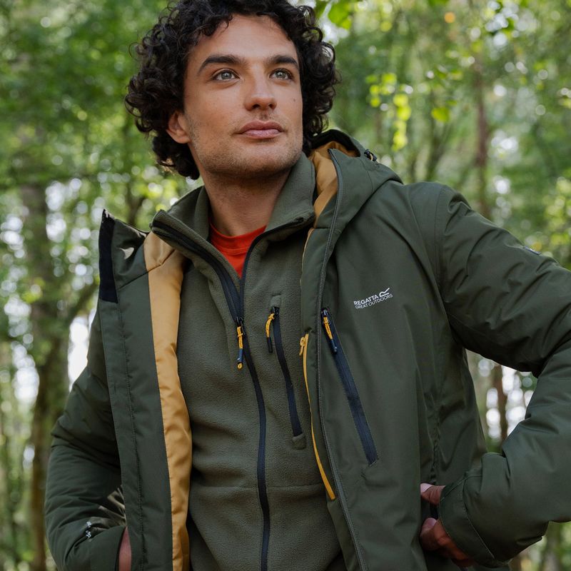 Мъжко яке за дъжд REGATTA Allston dark khaki/wood brown 14