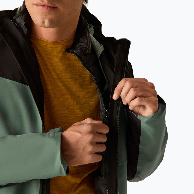 Мъжко яке 3-в-1 REGATTA Wentwood 3in1 dark forest green/black 7