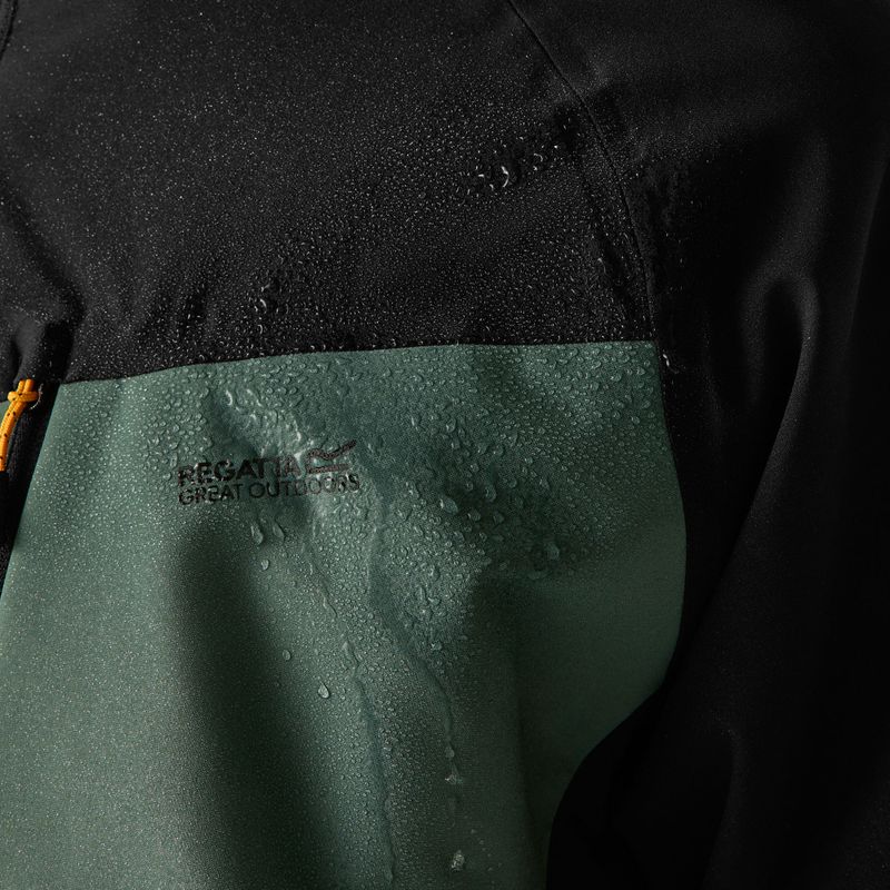 Мъжко яке 3-в-1 REGATTA Wentwood 3in1 dark forest green/black 8