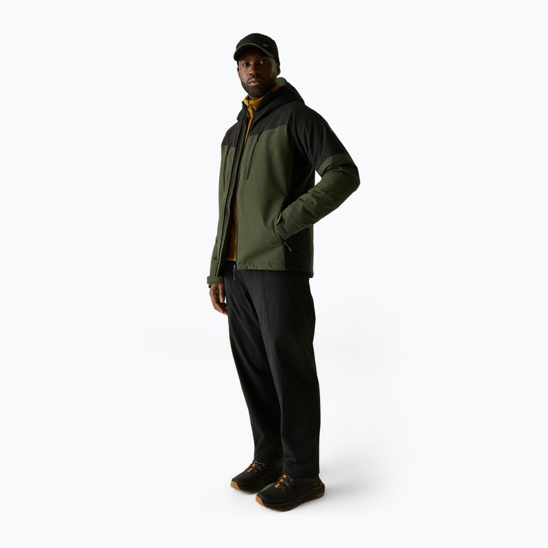 Мъжко яке за дъжд REGATTA Highton Stretch Padded dark khaki/black 2