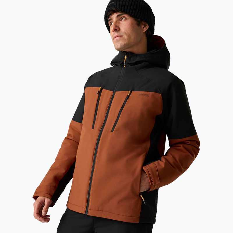Мъжко яке за дъжд Regatta Highton Stretch Padded Jacket burnt henna/black 4