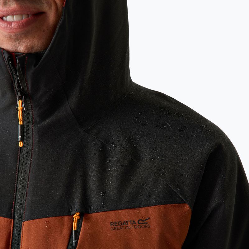 Мъжко яке за дъжд Regatta Highton Stretch Padded Jacket burnt henna/black 8