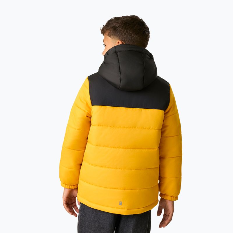 Детско ватирано яке REGATTA Lofthouse black/mustard 4