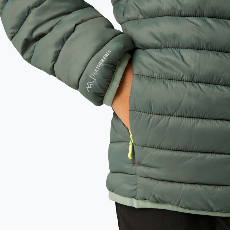 Детско ватирано яке REGATTA Lofthouse dark forest green/wild lime 12