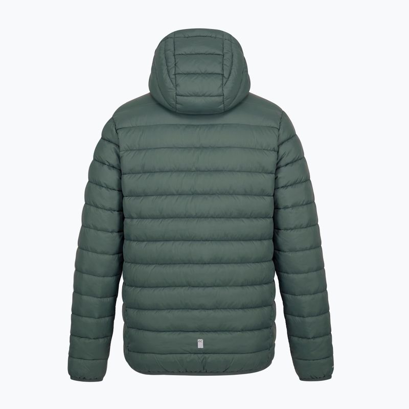 Детско ватирано яке REGATTA Lofthouse dark forest green/wild lime 14