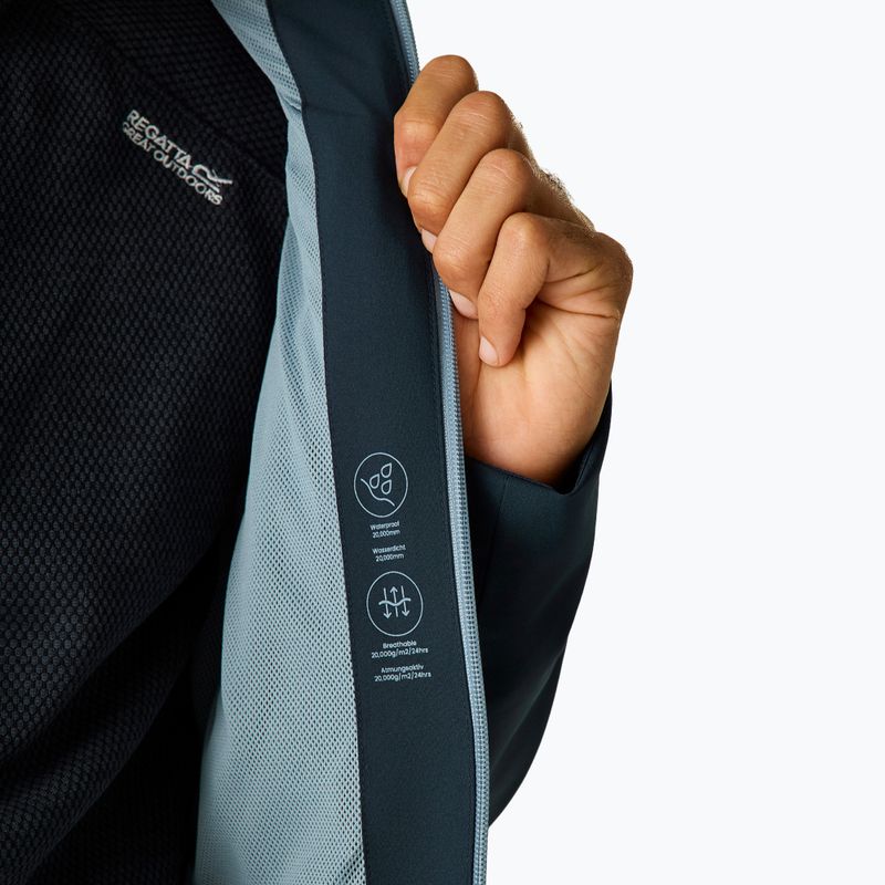 Мъжко яке за дъжд REGATTA Birchdale II navy/dusky blue 8