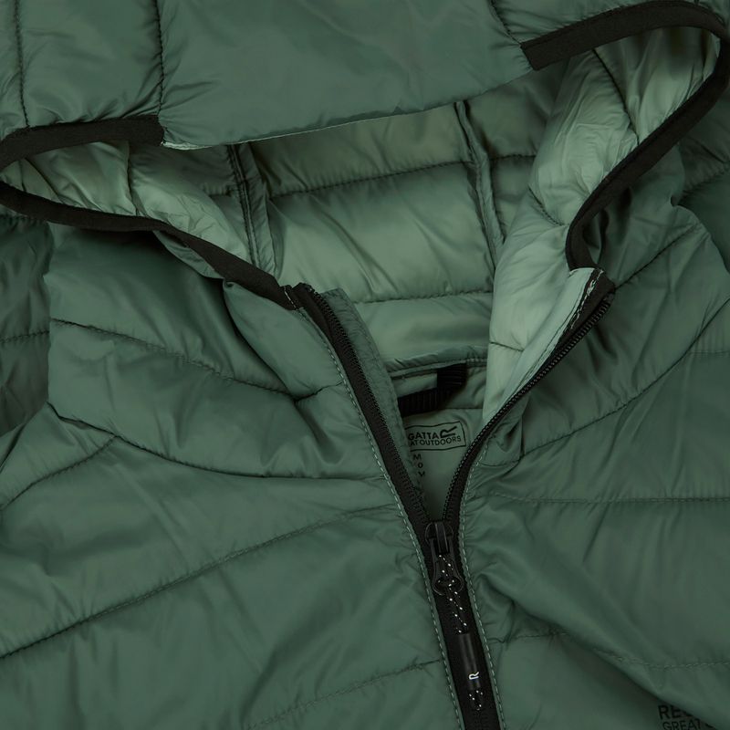 Мъжко пухено яке REGATTA Hooded Marizion dark forest green 4