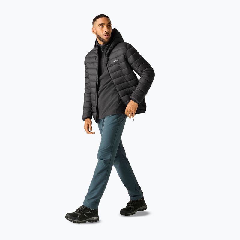 Мъжко пухено яке REGATTA Hooded Marizion black/burnt henna 2