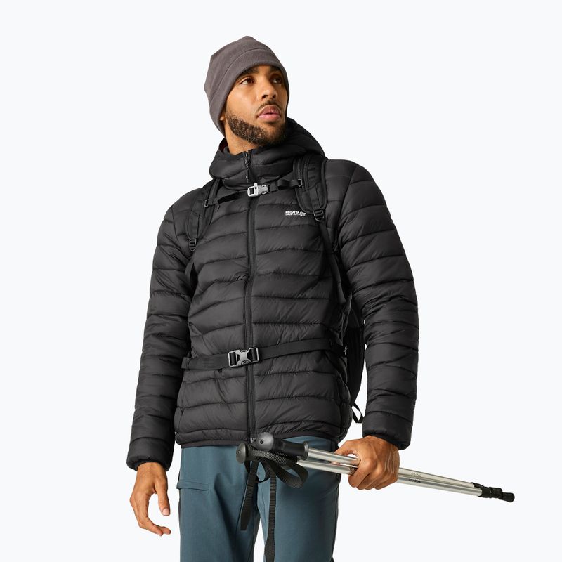 Мъжко пухено яке REGATTA Hooded Marizion black/burnt henna 3