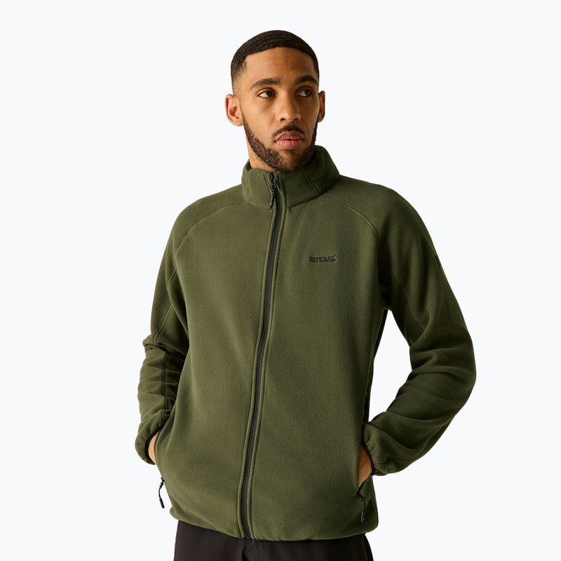 Мъжки поларен суитшърт REGATTA Hadfield dark khaki