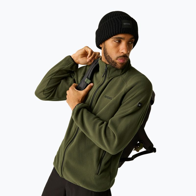 Мъжки поларен суитшърт REGATTA Hadfield dark khaki 3