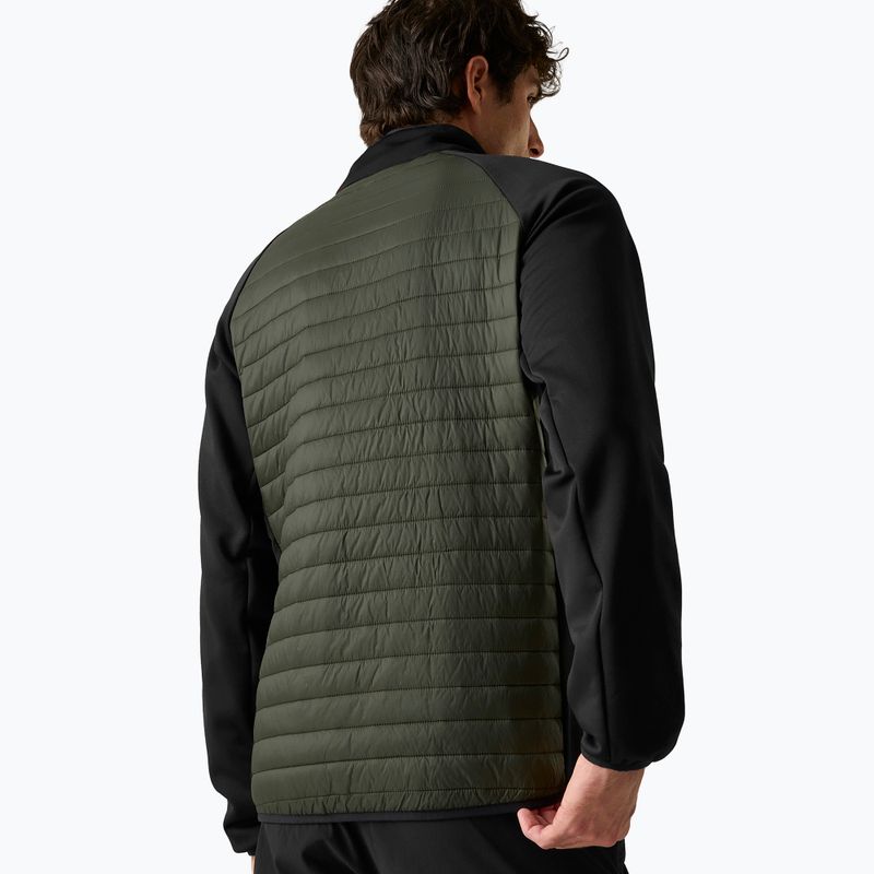 Мъжко хибридно яке REGATTA Clumber Hybrid dark khaki/black/sunset 3