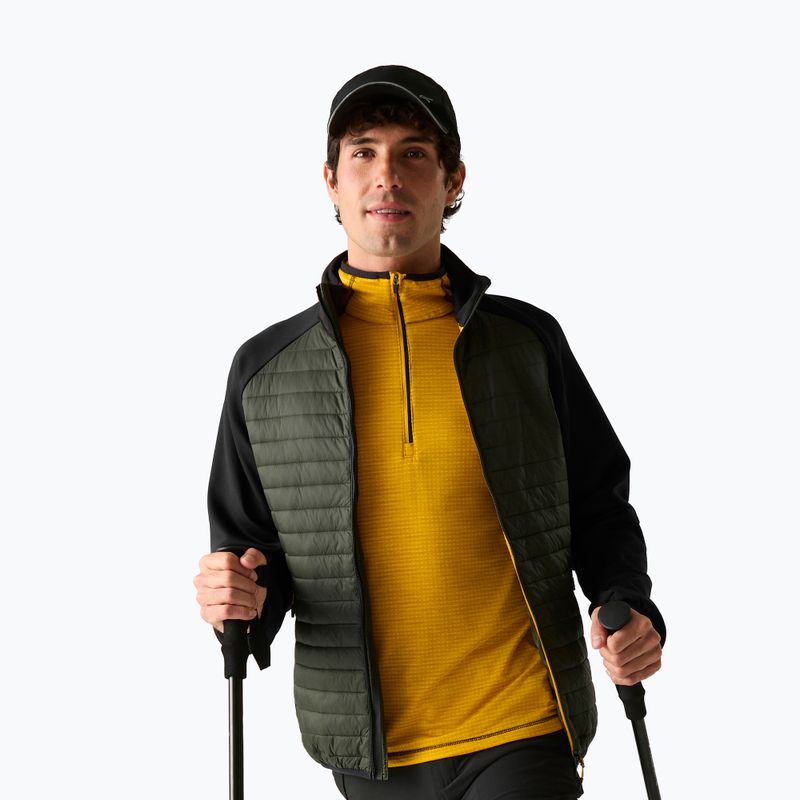 Мъжко хибридно яке REGATTA Clumber Hybrid dark khaki/black/sunset 5