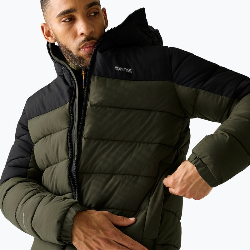 Мъжко ватирано яке REGATTA Aldthron dark khaki/black 5
