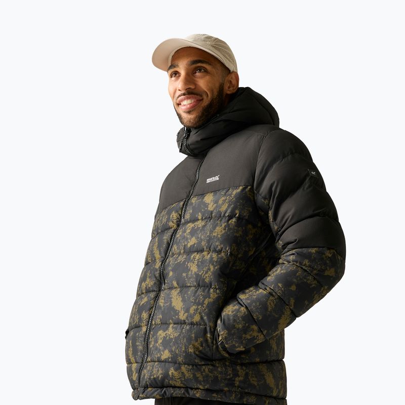 Мъжко ватирано яке REGATTA Aldthron textured print/black 4