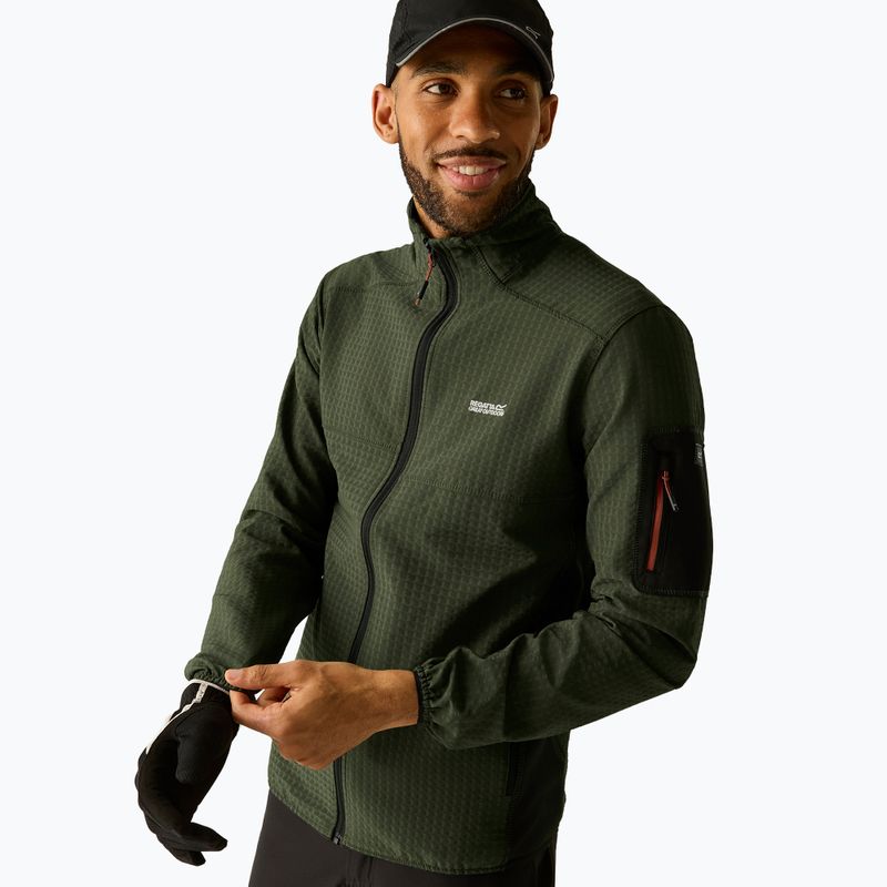 Мъжки суитшърт REGATTA Baslinn dark khaki/black 3