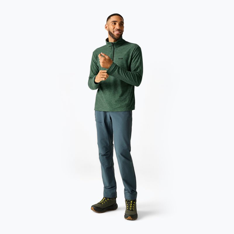 Мъжки поларен суитшърт Regatta Thompson Marl dark forest green 2