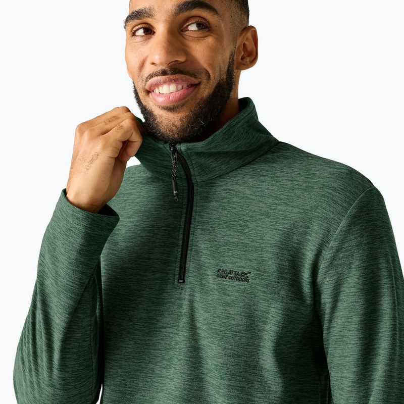 Мъжки поларен суитшърт Regatta Thompson Marl dark forest green 5