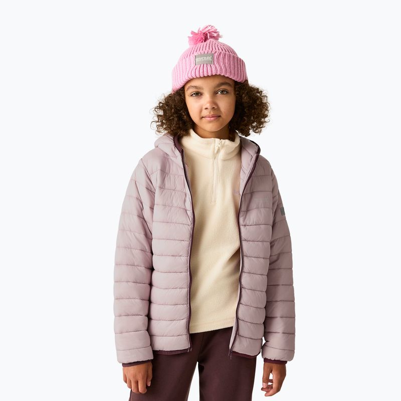 Детско пухено яке Regatta Hooded Marizion powder lilac 7