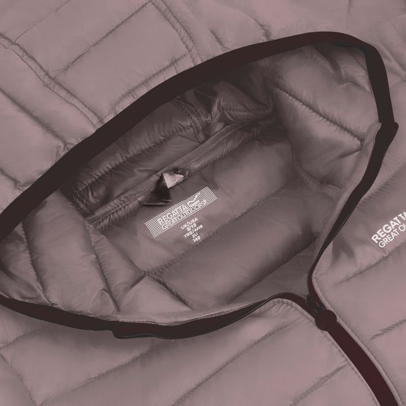 Детско пухено яке Regatta Hooded Marizion powder lilac 4