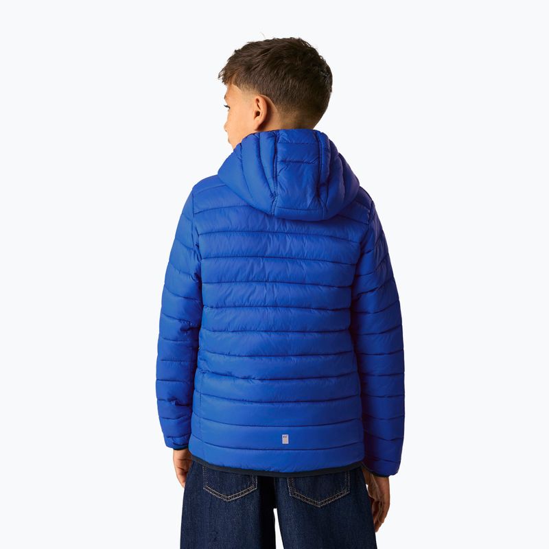 Детско пухено яке REGATTA Hooded Marizion olympian blue/aviator blue 3