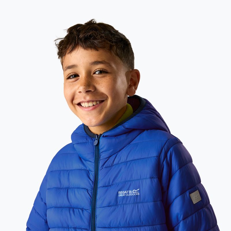 Детско пухено яке REGATTA Hooded Marizion olympian blue/aviator blue 5