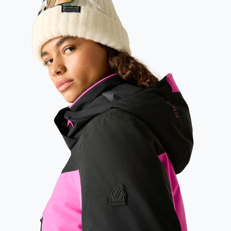 Дамско скиорско яке Dare 2b Carve It extreme pink/black 5