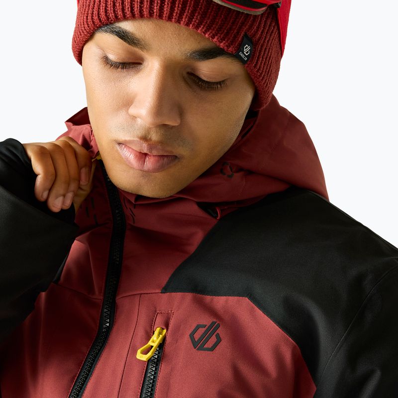 Мъжко скиорско яке Dare2B Baseplate IV Jacket black/rustic red 4