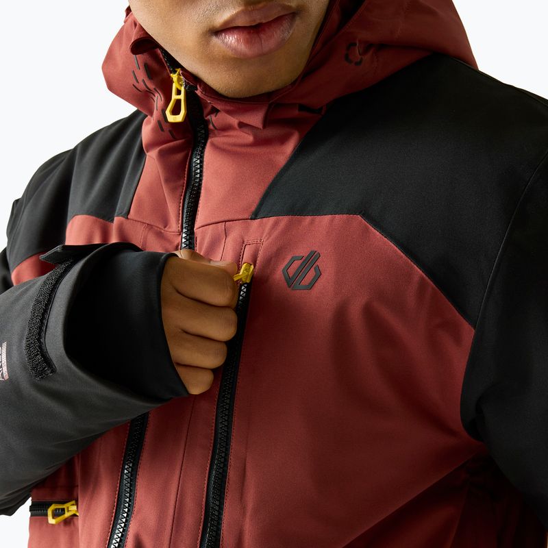 Мъжко скиорско яке Dare2B Baseplate IV Jacket black/rustic red 5