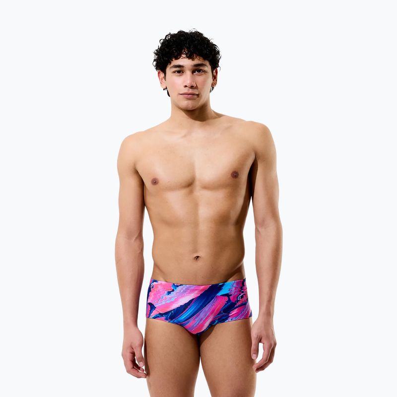 Мъжки боксерки за плуване Speedo Printed 13.5 cm Brief brushy glitch/hope 3