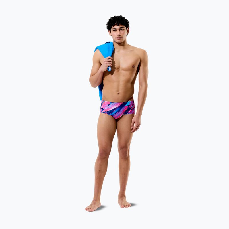 Мъжки боксерки за плуване Speedo Printed 13.5 cm Brief brushy glitch/hope 4