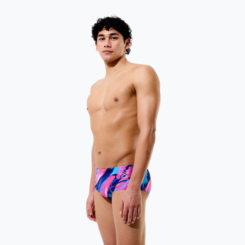 Мъжки боксерки за плуване Speedo Printed 13.5 cm Brief brushy glitch/hope 6