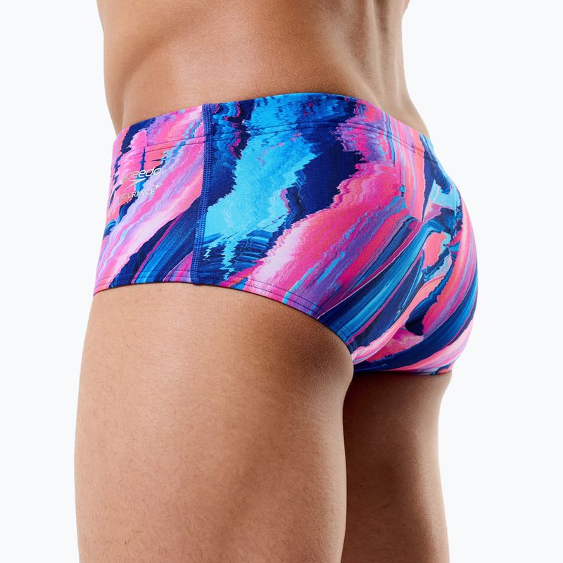 Мъжки боксерки за плуване Speedo Printed 13.5 cm Brief brushy glitch/hope 8
