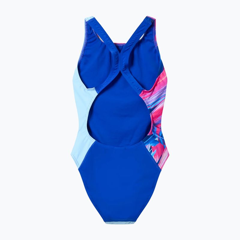 Дамски цял костюм за плуване Speedo FL Placement Printed Powerback brushy shadows/cruise 8