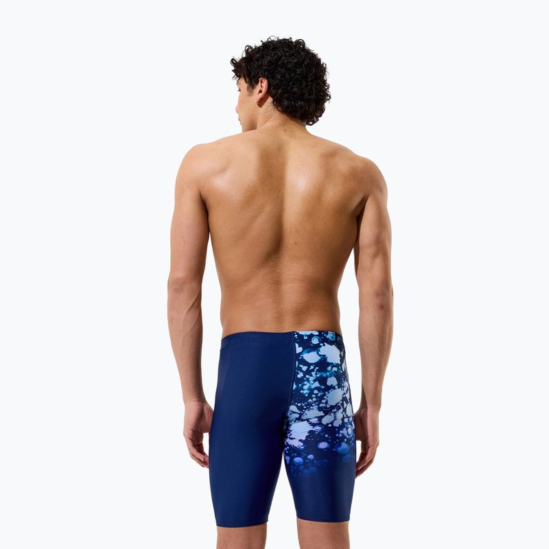 Мъжки шорти за плуване тип клин Speedo Placement Printed Jammer moonglow smoke/navy 4