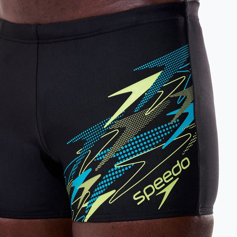 Мъжки бански боксери  Speedo Medley Logo Aquashort anthracite/hyper teal 6